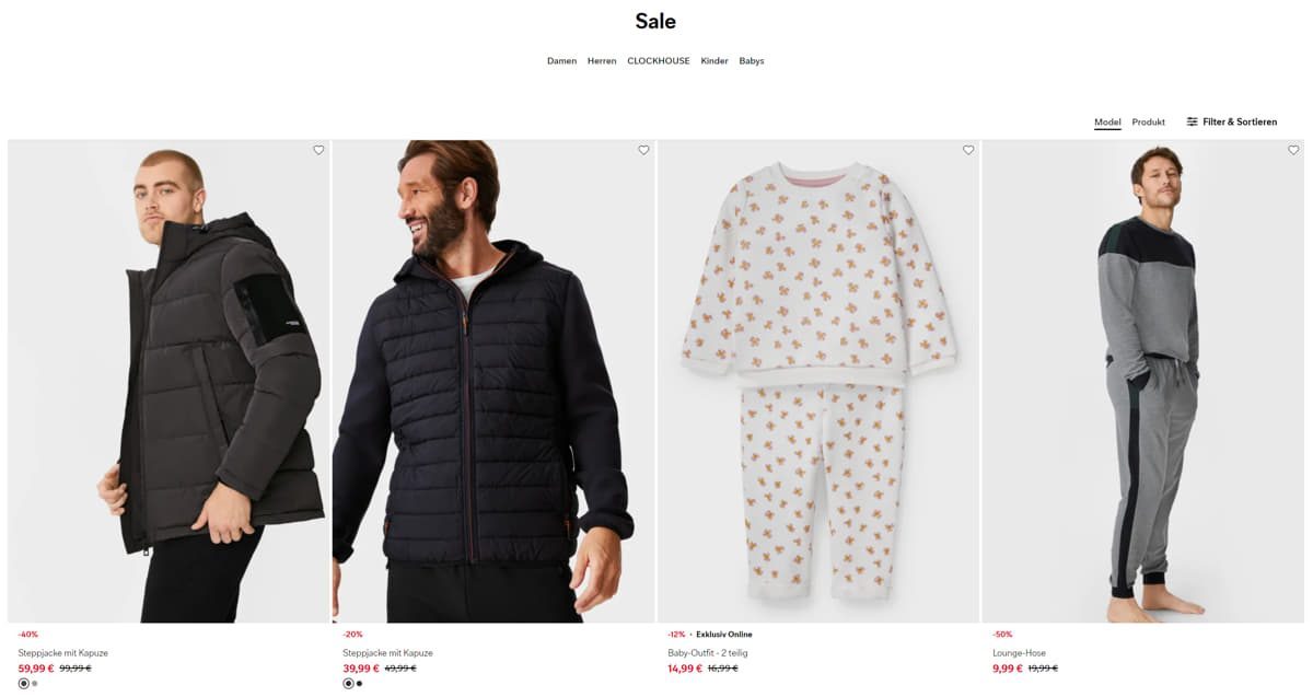 C&A Online-Shop SALE