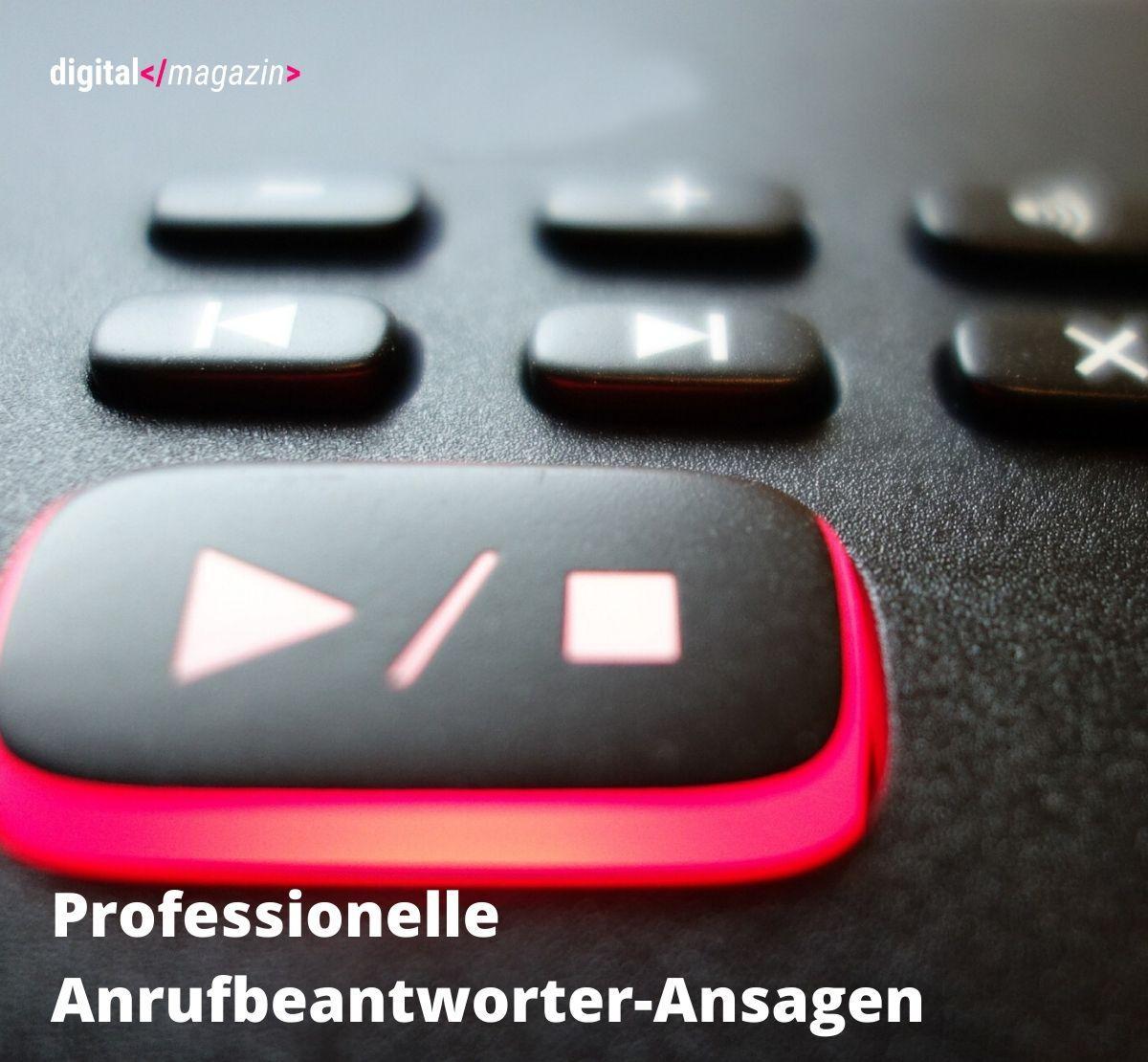 Professionelle Anrufbeantworter Ansagen