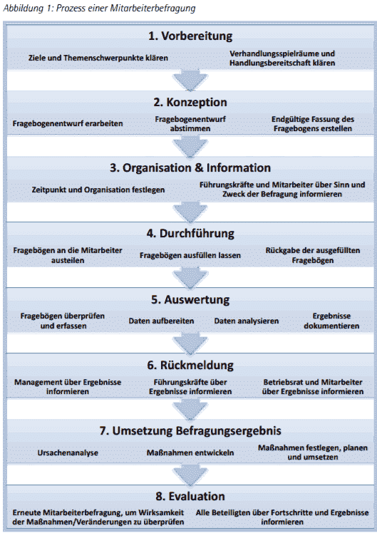 Der Prozess einer Mitarbeiterbefragung