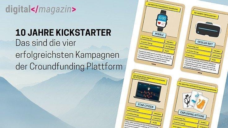 10 Jahre Kickstarter: diese Crowdfunding-Kampagnen waren besonders erfolgreich