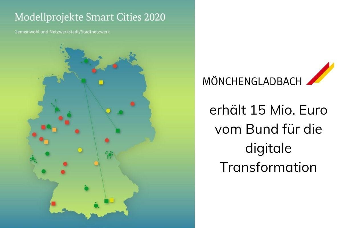 Förderbescheid über 15 Millionen Euro – Mönchengladbach wird smart