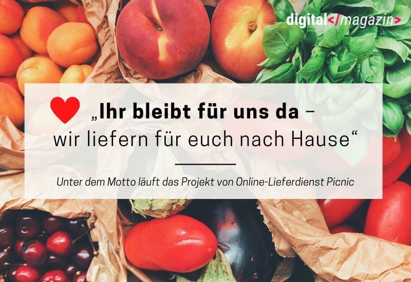 Picnic am Sonntag – Lieferdienst bietet speziellen Service für Ärzte und Pflegekräfte