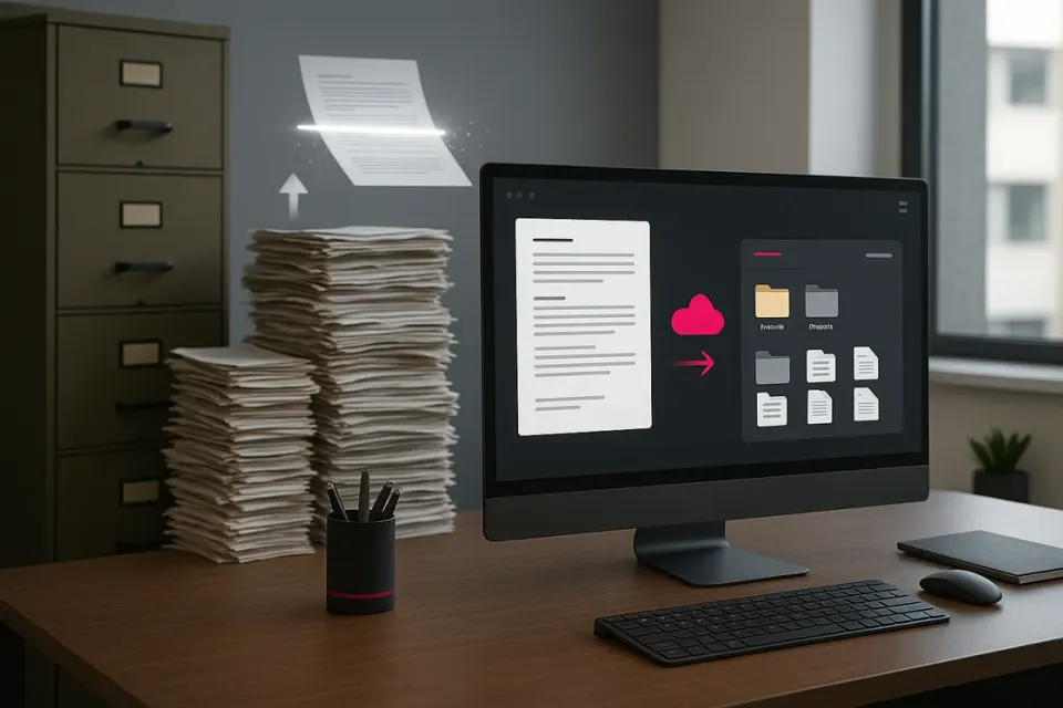 Digitales Büro: Vom Papierarchiv zur modernen Arbeitswelt