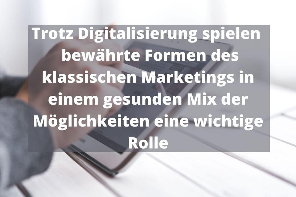 Digitalisierung und taktile Wahrnehmung im Marketing Mix von Unternehmen