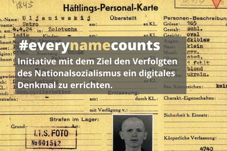 „Jeder Name zählt“ – KZ-Akten sollen digitalisiert werden