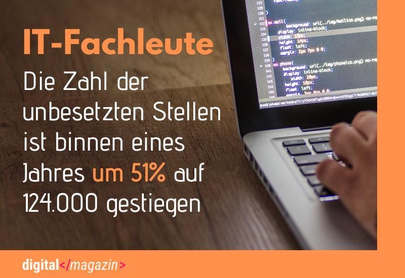 Fachkräftemangel in der IT-Branche: Bitkom beklagt 124.000 fehlende Fachleute