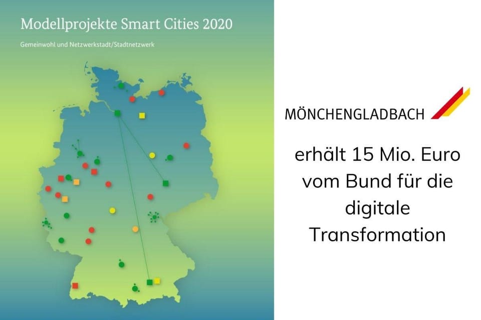 Förderbescheid über 15 Millionen Euro – Mönchengladbach wird smart