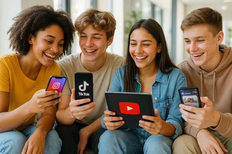 Jugendliche Social Media Nutzung 2025