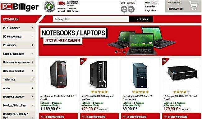 PCBilliger: Günstige Notebooks und Computer, trotz Inflation