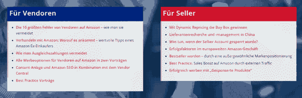 Für Vendoren und Seller auf Amazon Differenzierung: Vendoren und Seller