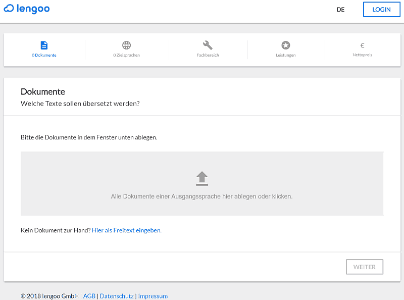 lengoo Übersetzungs-Bestellprozess lengoo Übersetzung