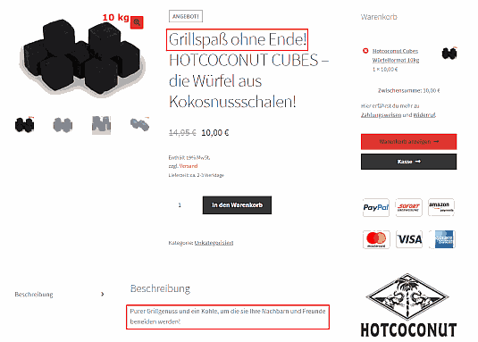 Kunden durch originelle Produktbeschreibung fesseln