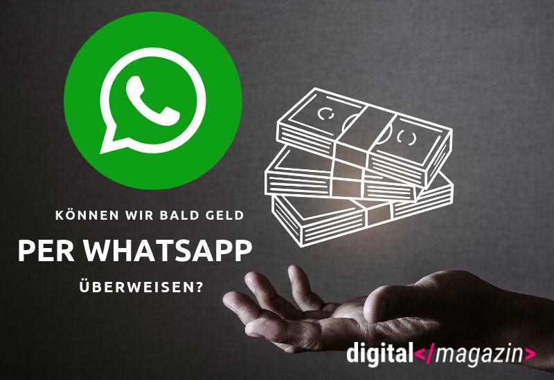 - Whatsapp bekommt eine Bezahlfunktion