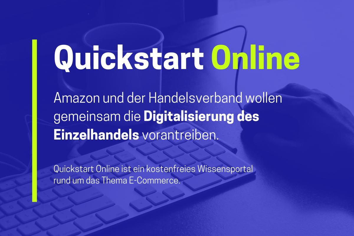 - Quickstart online – Amazon und Handelsverband kooperieren