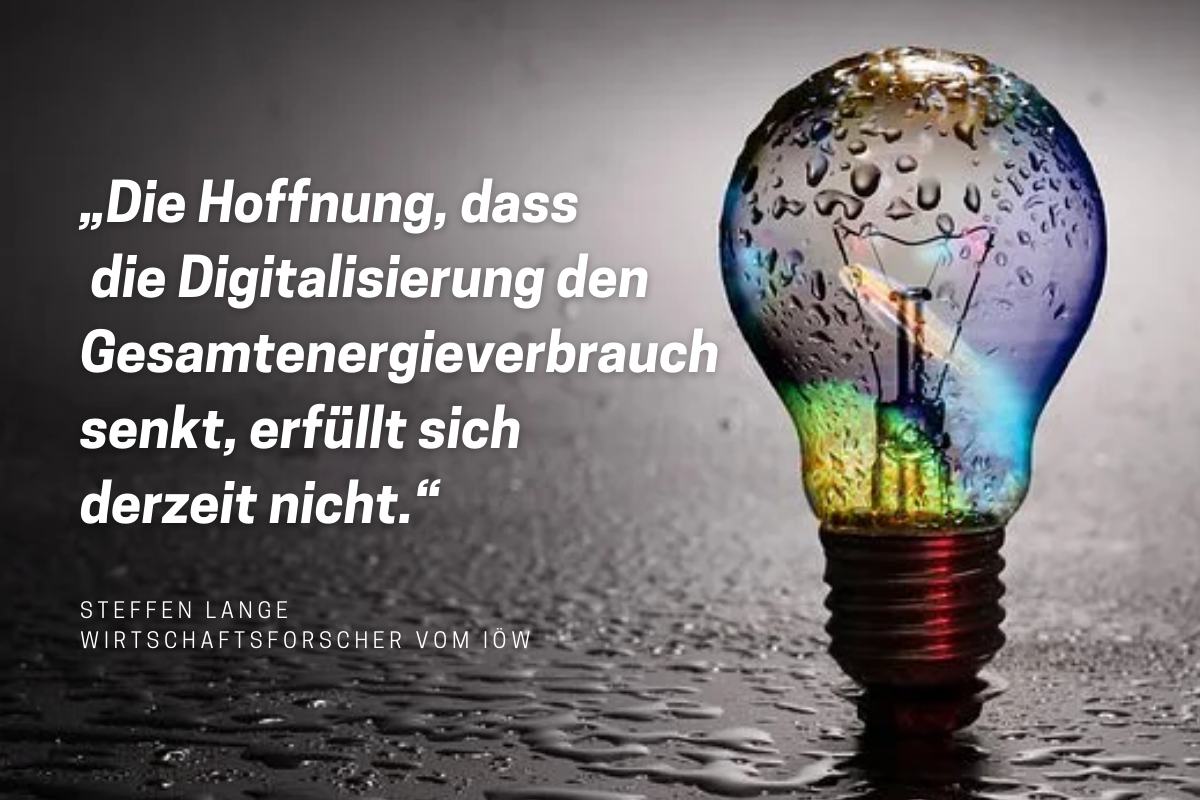 Der Traum vom Klimaschutz durch Digitalisierung erfüllt sich (noch) nicht