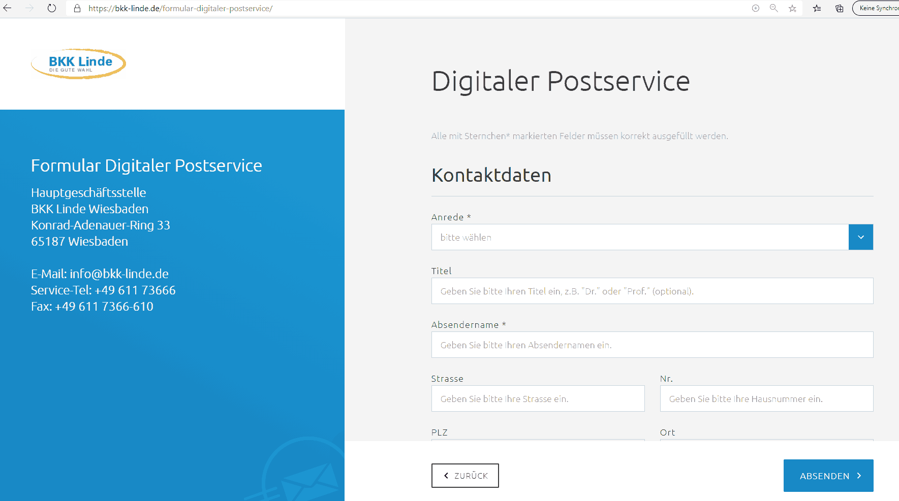 Digitaler Postservice Digitaler Postservice