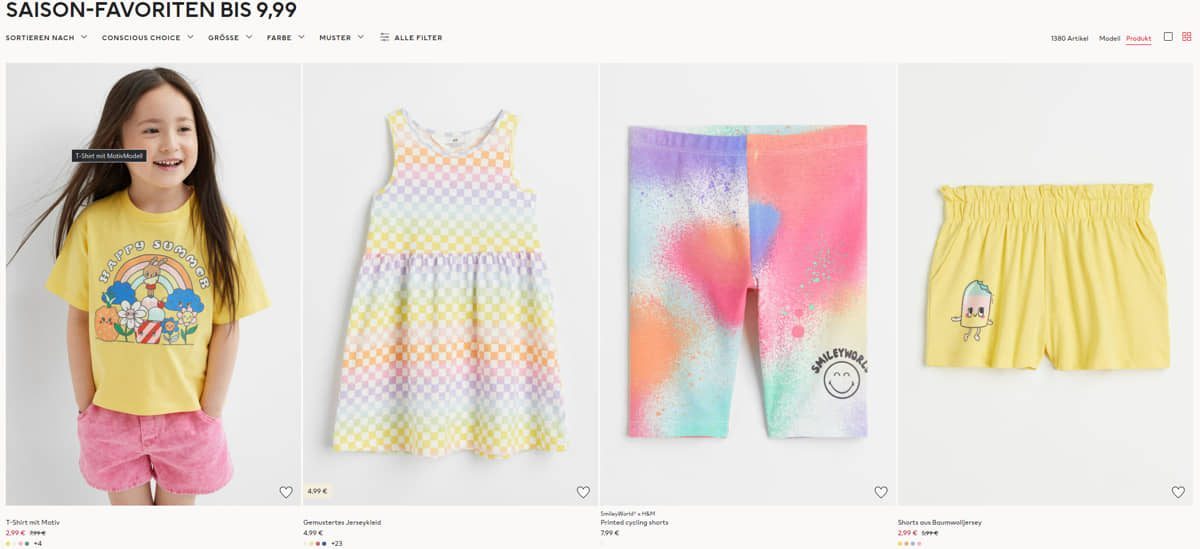 H&M Online Shop Angebote