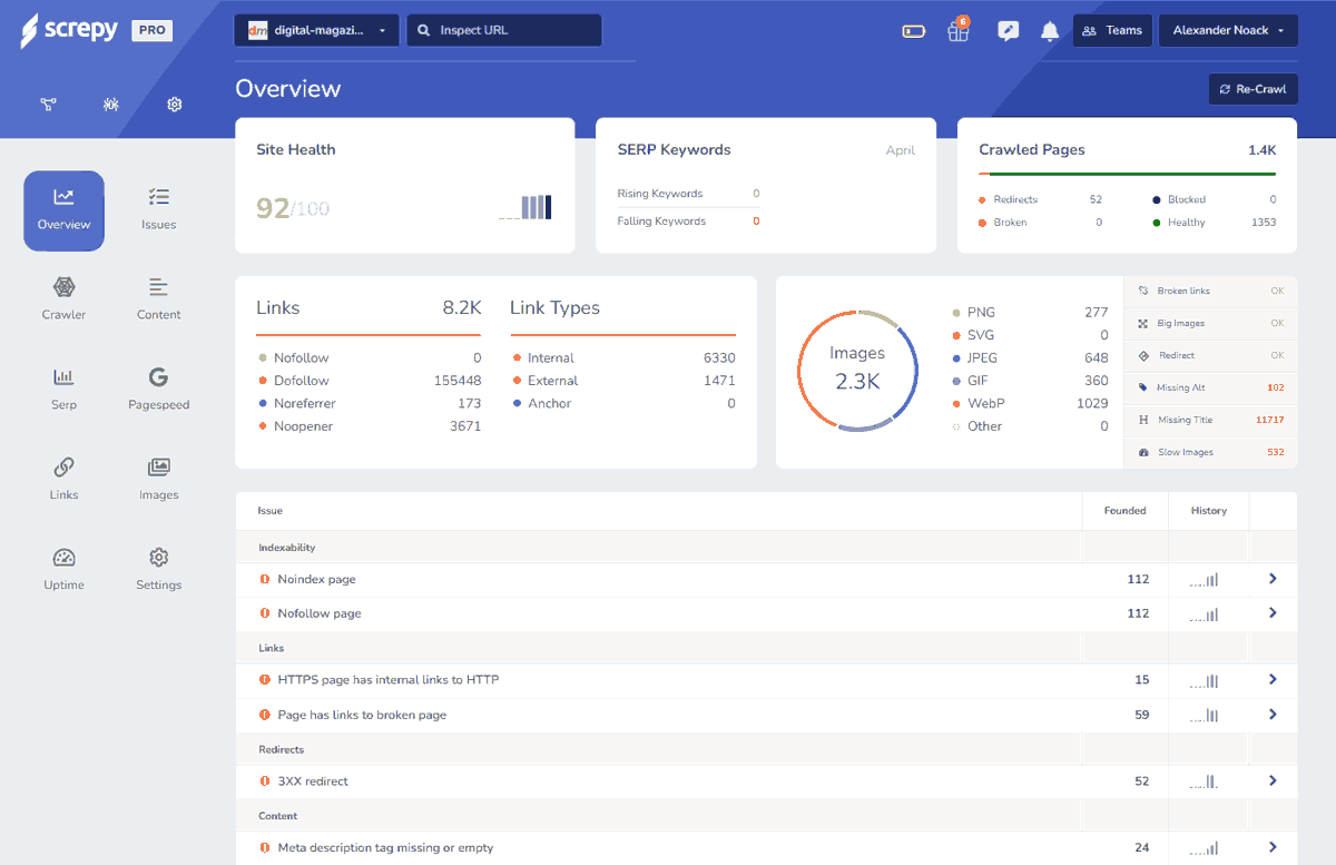 Screpy - Screpy: KI-gestützte SEO-Software vorgestellt